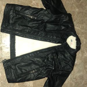 H &M leather jacket 2-3years